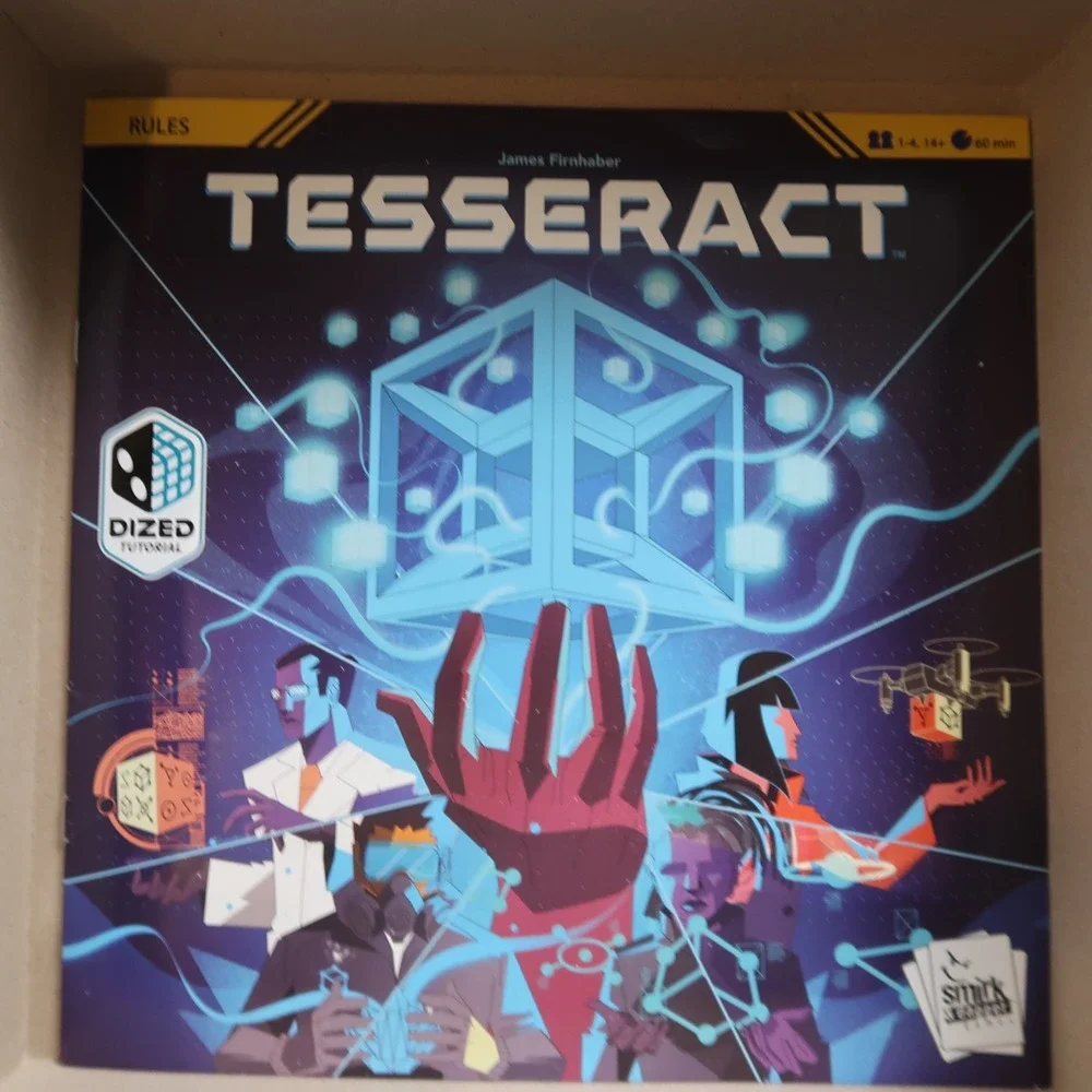 TESSERACT Board Game 2023 Sci-Fi Dice Puzzle Complete Smirk dagger